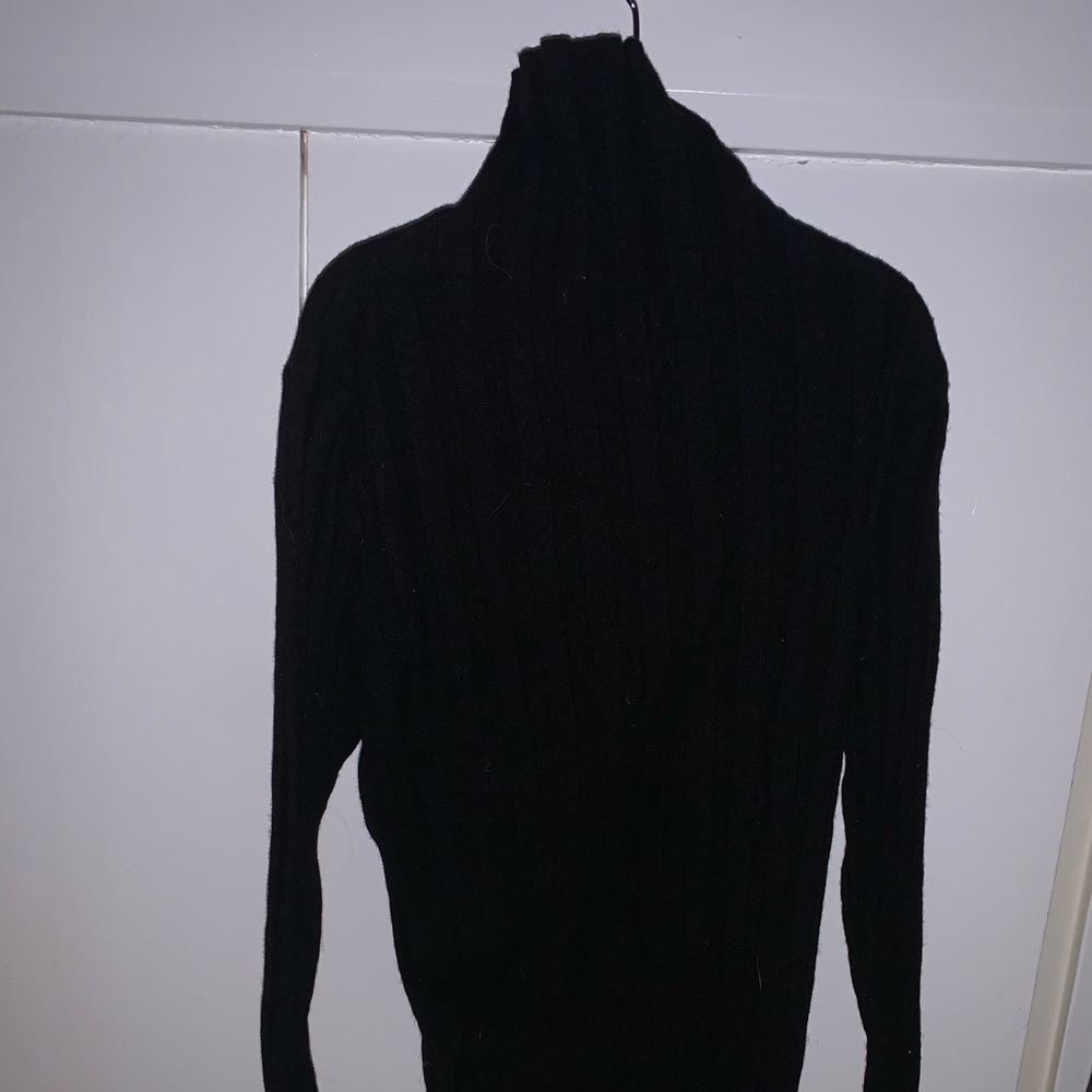 Black turtleneck from J.Crew